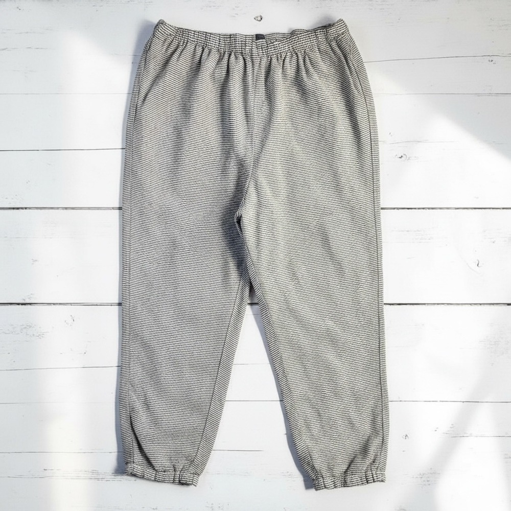 Vintage Lagenlook Gingham 100% Linen Pants Liz & Jane 1X/2X*‎ Black White Check